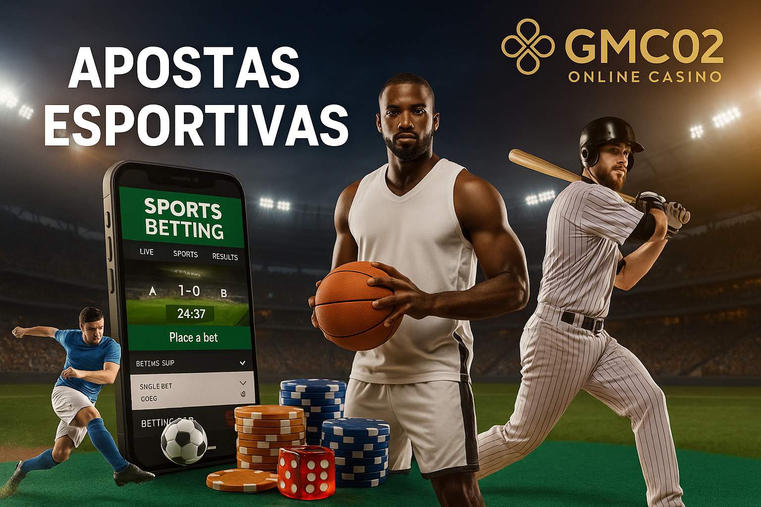 Apostas esportivas no cassino online GMC02