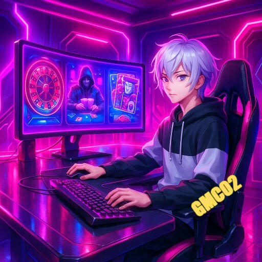 Promoção GMC02 com jogos de slots e mesa de cassino ao vivo