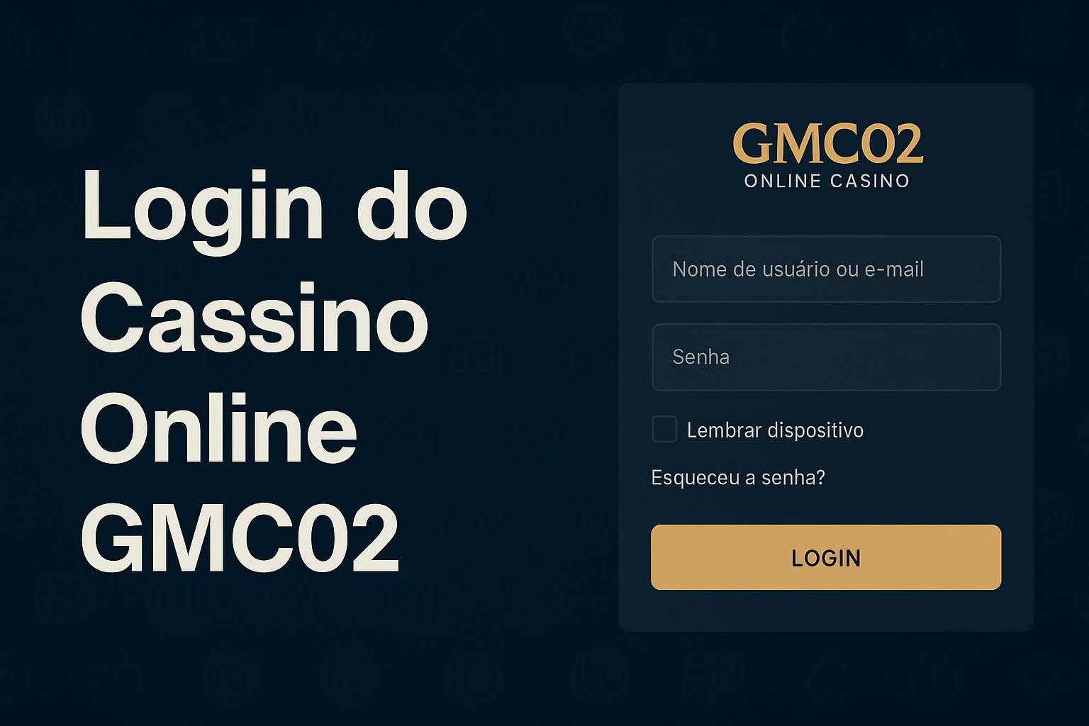 Criar uma nova Conta no plataforma GMC02